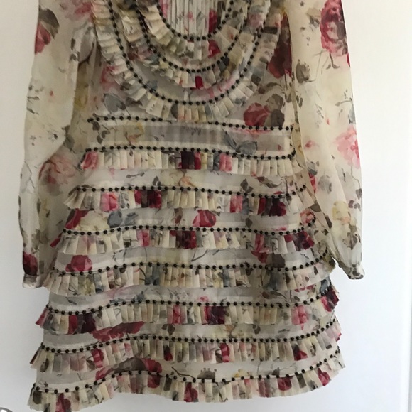 Zimmermann mischief floral pleated silk mini dress - Picture 11 of 11